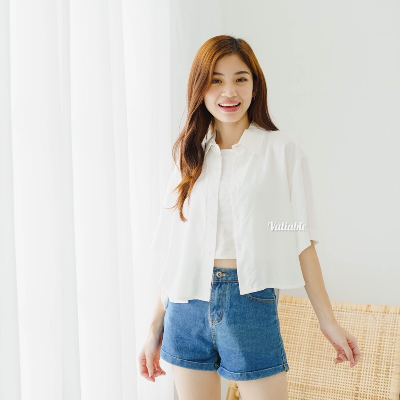 Lisa Crop Shirt Valiable