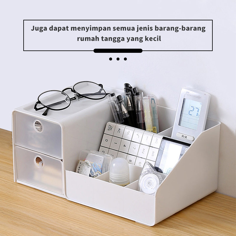 Letyeah &amp; Kaizenliving Rak Makeup Storage Kotak Penyimpanan Skincare Tempat Kosmetik Rak Organizer