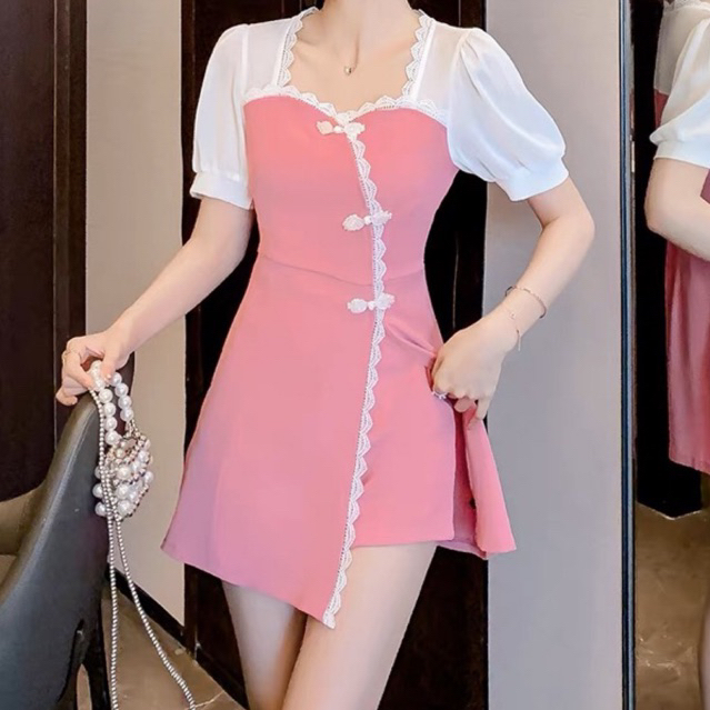 Korea Cheongsam One set (Dress+Pants)