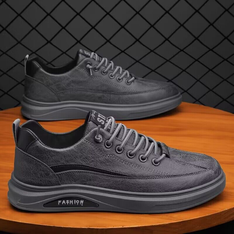 Sepatu Pria Original Sneakers Putih Casual Running Travelling Sepatu Cowok Dewasa Kerja Kasual Outdoor Sekolah Sport Abu Abu