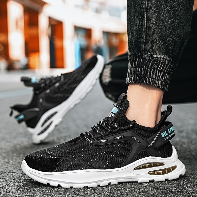 Keeping Sepatu Sneakers Pria Sepatu Lari Jogging Casual Kerja Keren Travelling Hitam