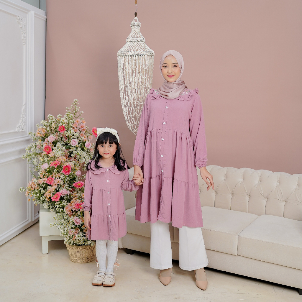 MILLA TUNIK MOM AND KIDS KEMBAR