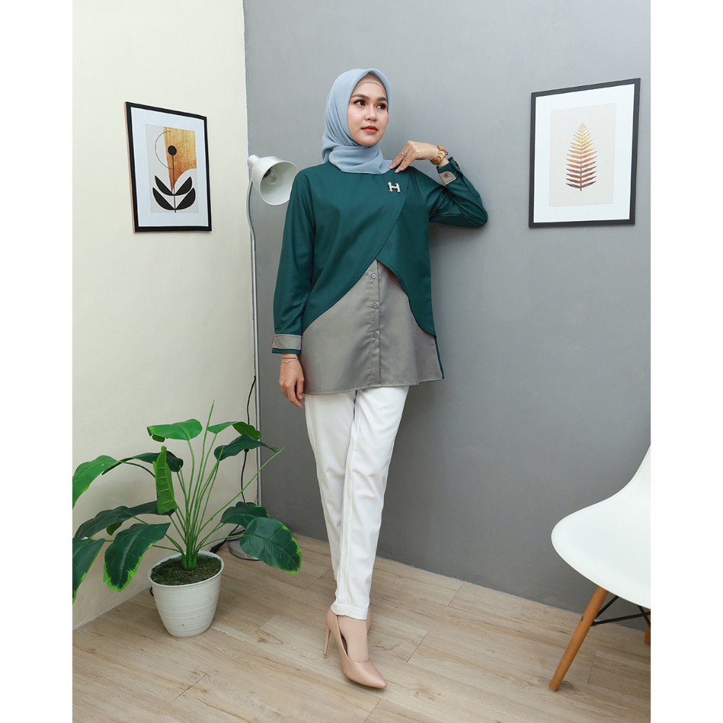 HARUM Top - Baju Kerja by Hijab Mamah icis