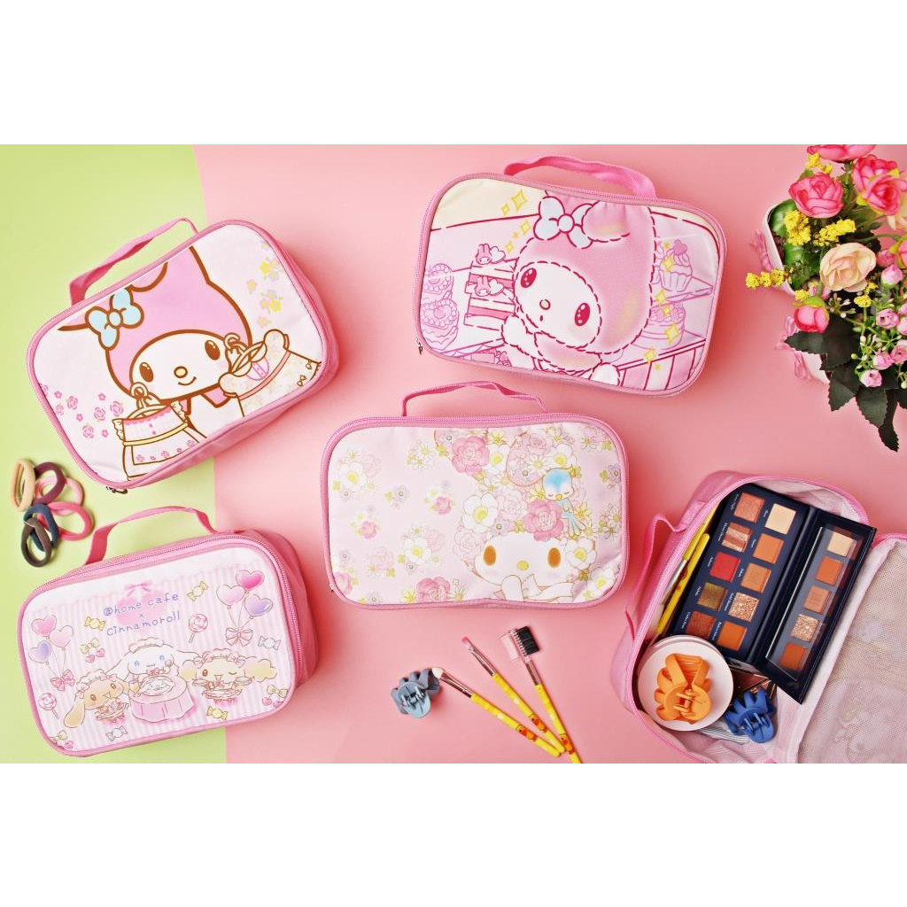 Dompet Kosmetik Tempat Serbaguna Tahan Air Pouch Make Up Tenteng Aesthetic Lucu Wanita Bahan Taslan Bukan Import