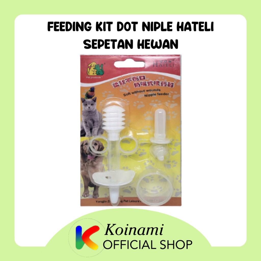 Feeding Kit Dot Niple Hateli / Sepetan Hewan  / BOTOL SUSU