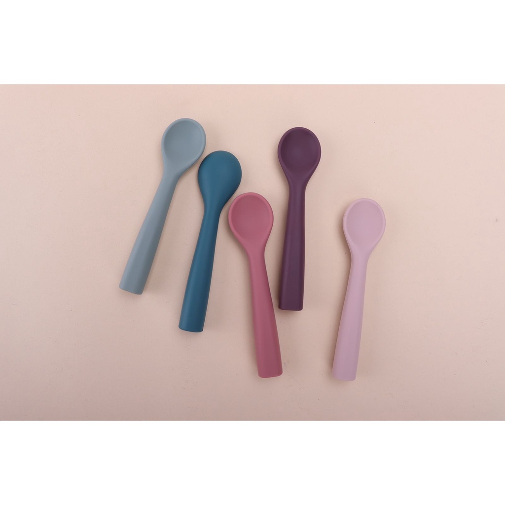 BeBeWaWa BW005-1 Baby Silicone Spoon - Sendok Makan Mpasi Bayi