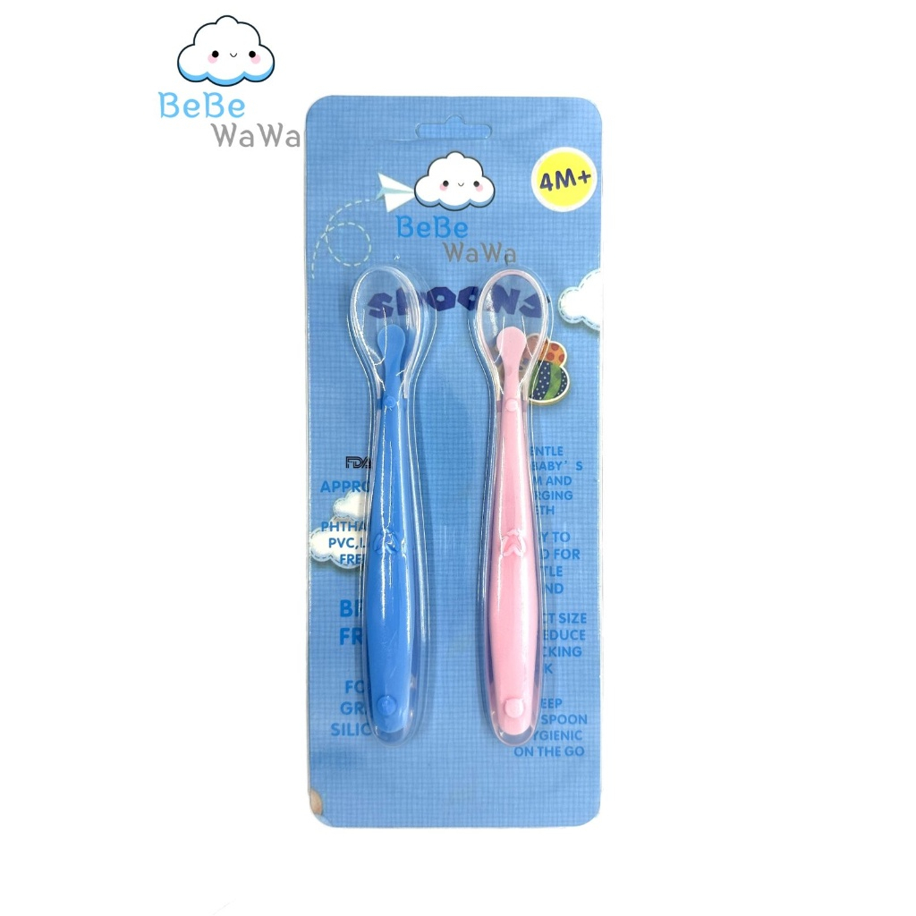 BeBeWaWa New Healthy Silicone Spoon - Sendok Makan Baby BW005-3 BW005-4