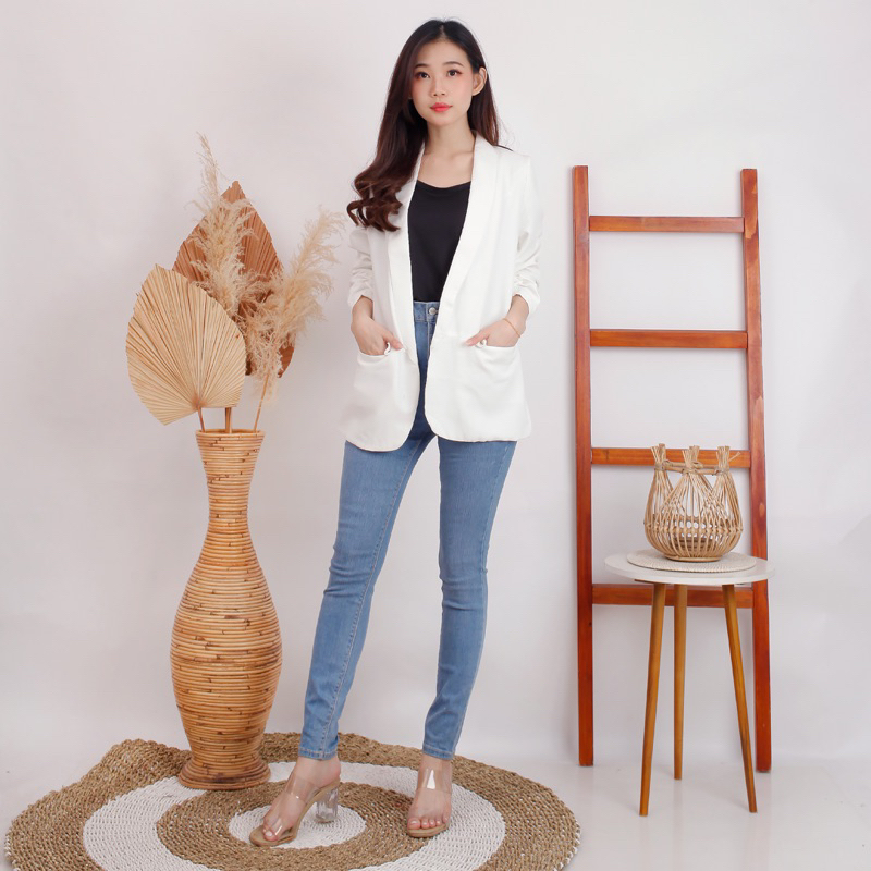 CHLOEBEAUTYSHOP BLAZER tangan / lengan serut