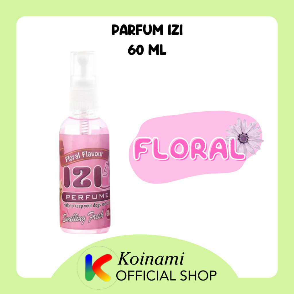 PARFUM IZI 60ml untuk kucing anjing / minyak wangi kucing anjing / grooming / btm