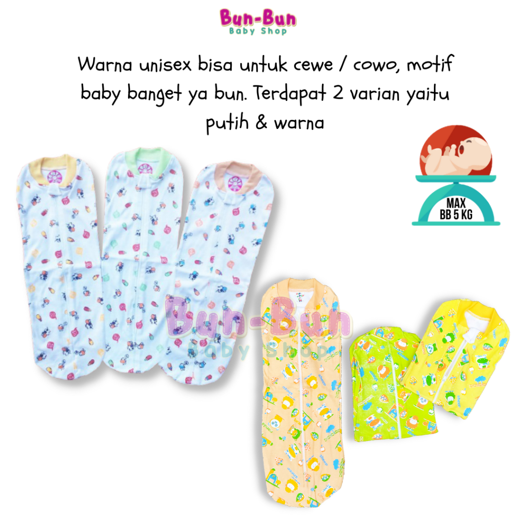 Bedong Bayi Instan Gedong  Baby Perlengkapan Bayi Baru Lahir Newborn UNISEX Peralatan BunBunBabyShop