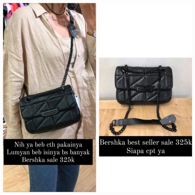 Bershka Sling Bag Black New