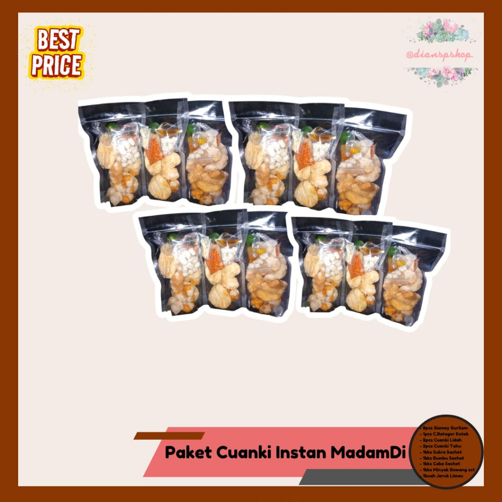 

Cuanki Instan MadamDi Paket 12bks