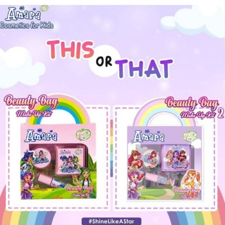 Amara  Beauty Bag Make up Kit#Perlengkapan Make up anak#Paket make up anak