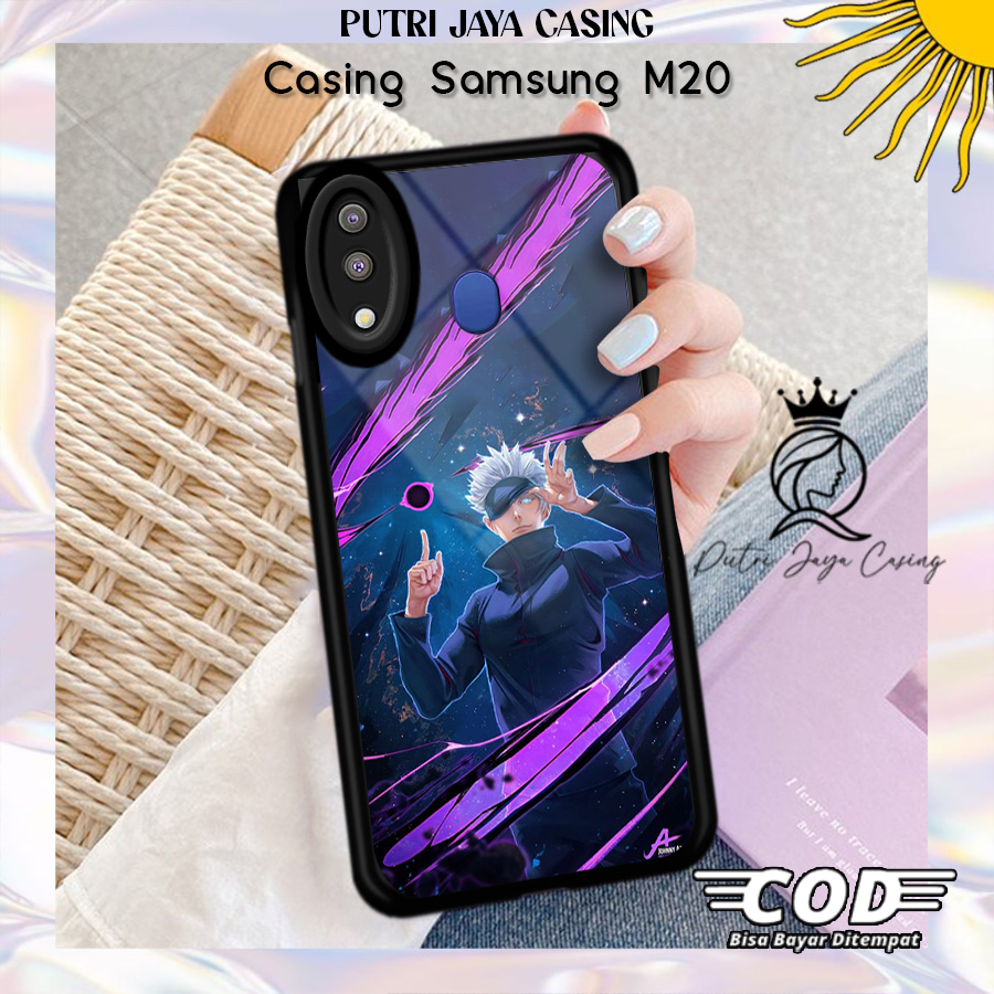 Case Hp Samsung M20 Casing Samsung M20 Motif ANIMEGOJO02 Casing Terbaru Case Karakter Lucu Casing Lu