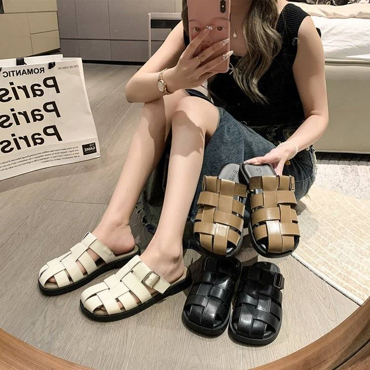 [COZY] Reni Sandal Slip On Fashion Wanita Import Korean