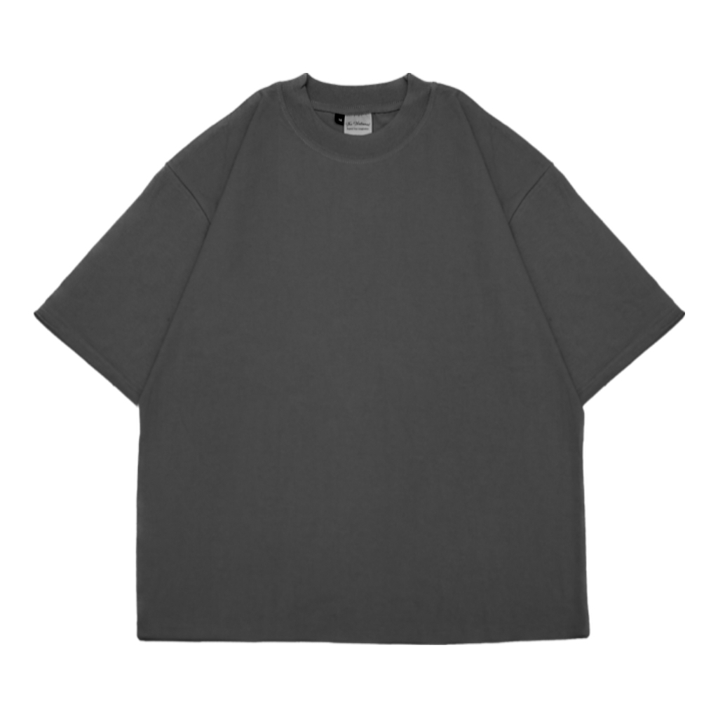 SHINESIXS OVERSIZE KAOS POLOS DARK GREY
