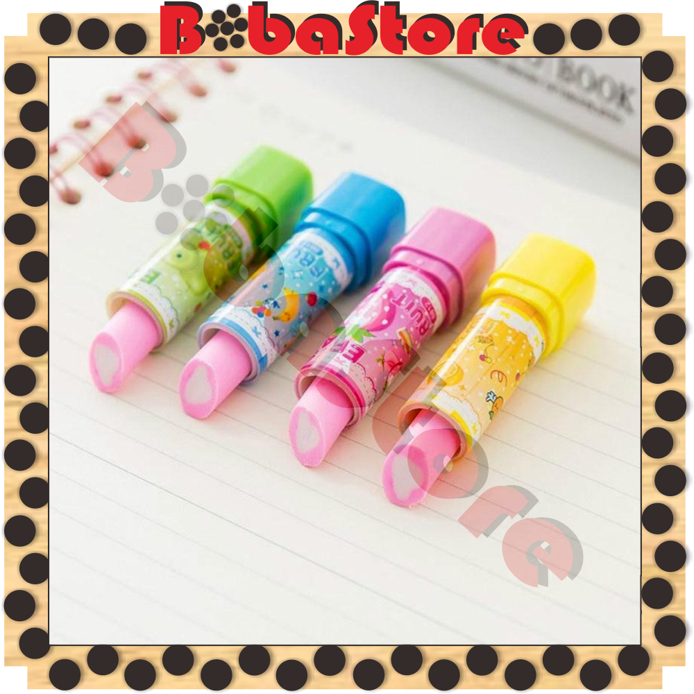 

⭐Bobastore⭐ PENGHAPUS KARAKTER LIPSTIK DENGAN TUTUP / PENGHAPUS MOTIF / ALAT TULIS LUCU / STIPPPA S067