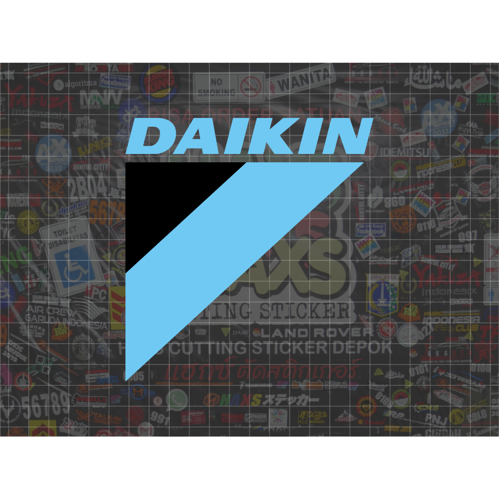 Cutting Sticker Daikin Ukuran 20 Cm Untuk Motor Mobil