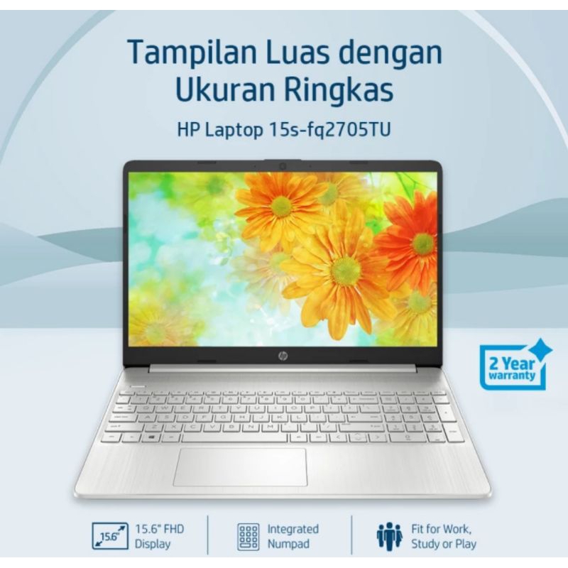 HP 15s-fq2705TU-4GB /512GB, Intel® Core™ i3-1115G4