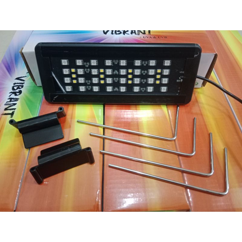 Lampu Led Atas Aquarium Aquascape KANDILA VIBRANT + UVA &amp; UVB V 200