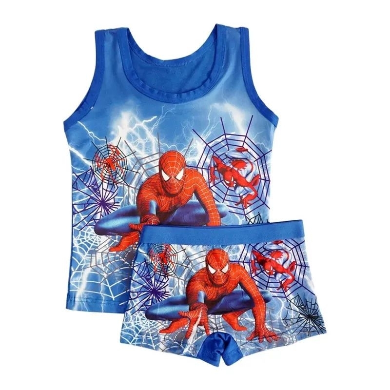 2pcs Kaos singlet anak cowok 3d full print Size M L XL By Belbra