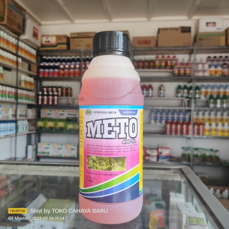 Herbisida Meto 490SL 1L Obat Pembasmi Rumput dan Gulma