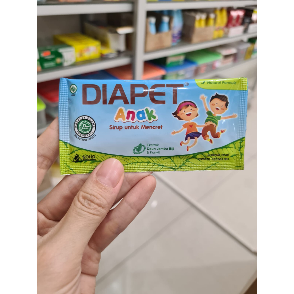 DIAPET ANAK CAIR 1 SACHET OBAT MENCRET ANAK HERBAL / OBAT DIARE ANAK HERBAL / DIAPET CAIR / DIAPET S