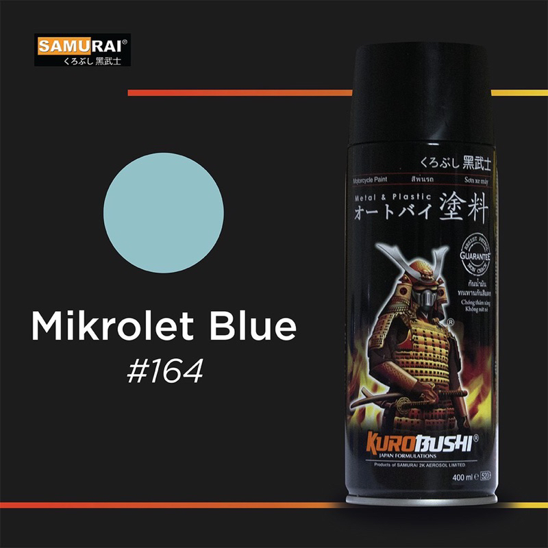 

Pilox Samurai Paint 164 Warna Mikrolet Blue / Biru Mikrolet 400ml , Cat Semprot