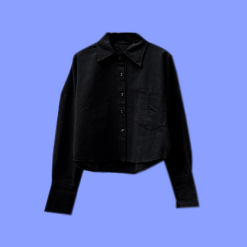 Baju Atasan Wanita Terbaru Kemeja Blouse Crop Kekinian Modern Oversize Import