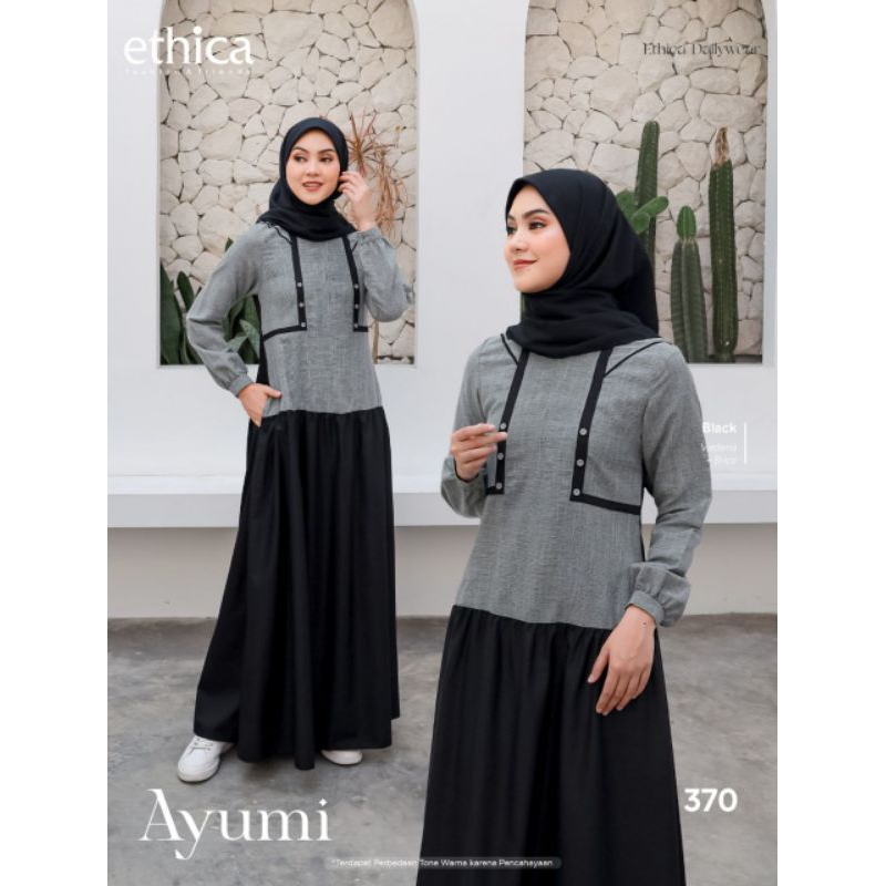 Ethica Gamis Ayumi 370 (Black, Navy, Brown)