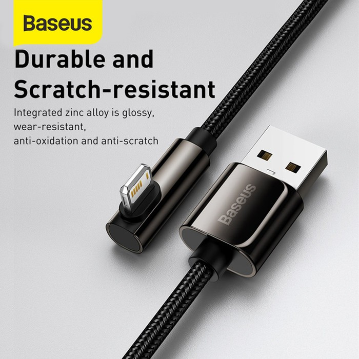 Baseus Legendary Elbow Kabel Data USB to Lightning Charger Iphone 2.4A