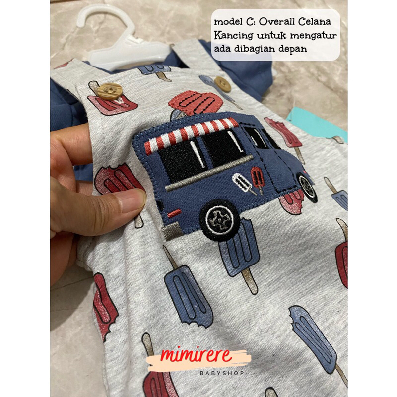 PL Baby Overall Boy Girl | Baju Monyet Bayi | Baju Gantung Bayi