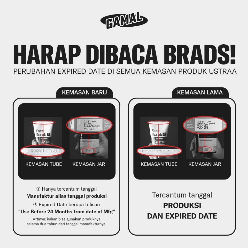 Cream Pelembab Pencerah Pemutih Wajah Pria Ustraa De-Tan Krim 50gr