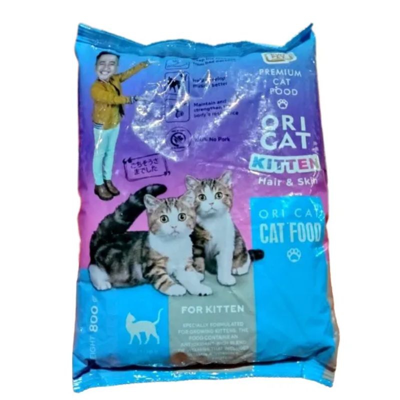 Makanan Kucing Ori Cat Kitten Premiun Cat Food Oricat Kemasan Baru 800gram