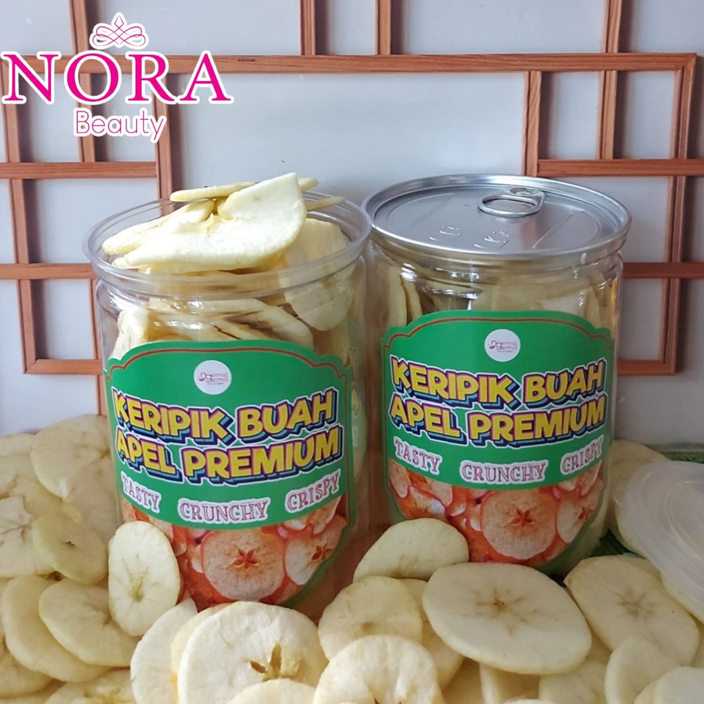 

Cemilan Keripik Buah Apel Kemasan CAN Premium //murah
