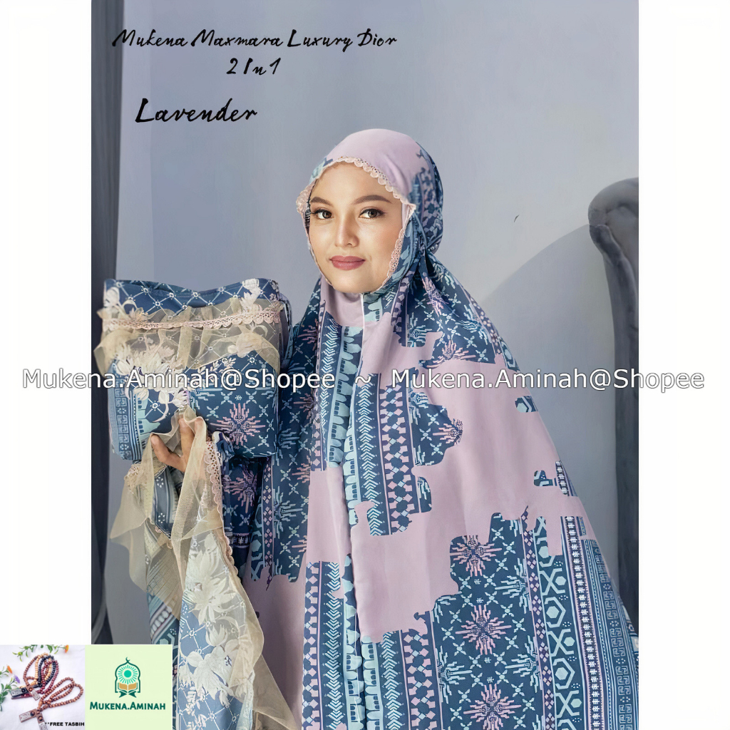 MUKENA DEWASA MAXMARA SILK LUXURY 2IN1 PREMIUM RENDA TILE