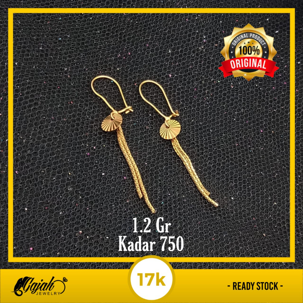 Anting Emas 17K - 1.2 Gr Kadar 750 - 5168