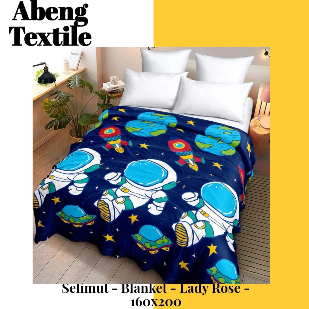 Selimut Lady Rose - Blanket - 160x200 - ASTRO Kode 1110718