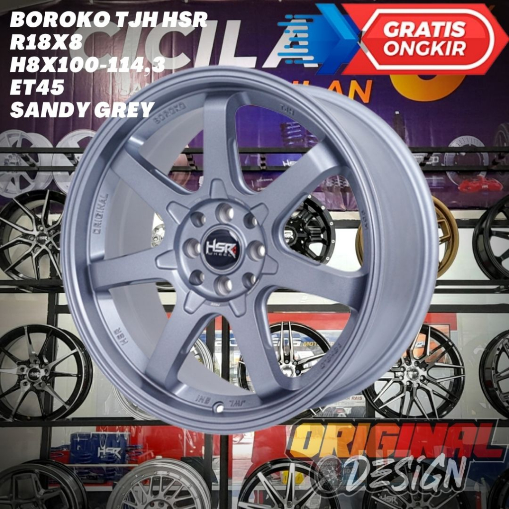 Velg Mobil Ring 18 HSR TJH R18 Untuk Avanza , Rocky , Raize , Evalia