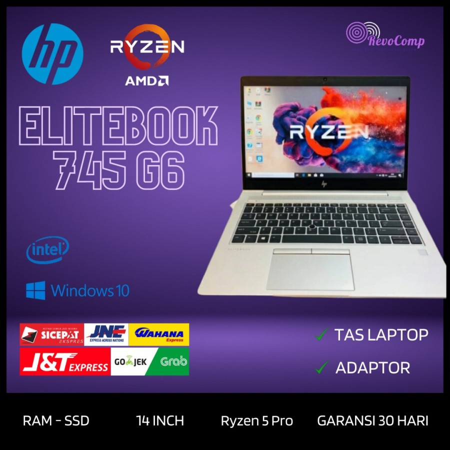 Laptop HP Elitebook 745 G6 AMD Ryzen 5 3500 RAM 16GB FHD IPS