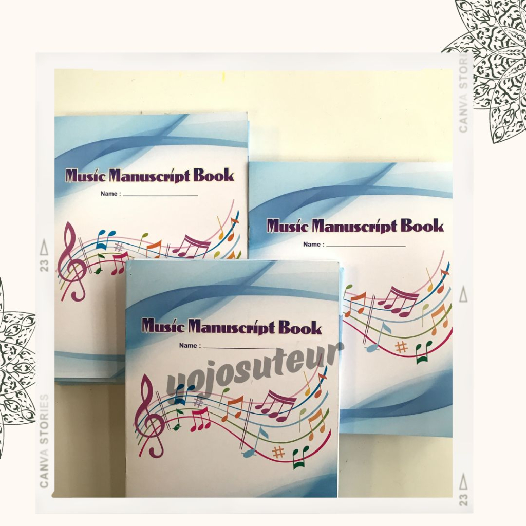 

(★‿★) buku garis paranada / manuscript book music book // Buku tulis musik garis paranada / Manuscript book / Buku garis lima