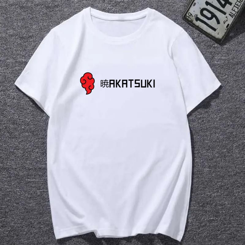 Kaos pria lengan pendek atasan pria baju laki laki dewasa kaos oblong akatsuki