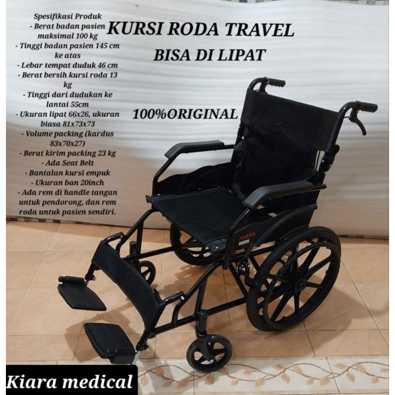 Kursi roda semi travel ringan