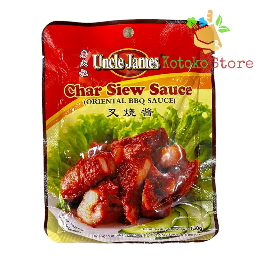 

Uncle James Char Siew Sauce (Oriental BBQ Sauce) /Bumbu Char Siew 150gr