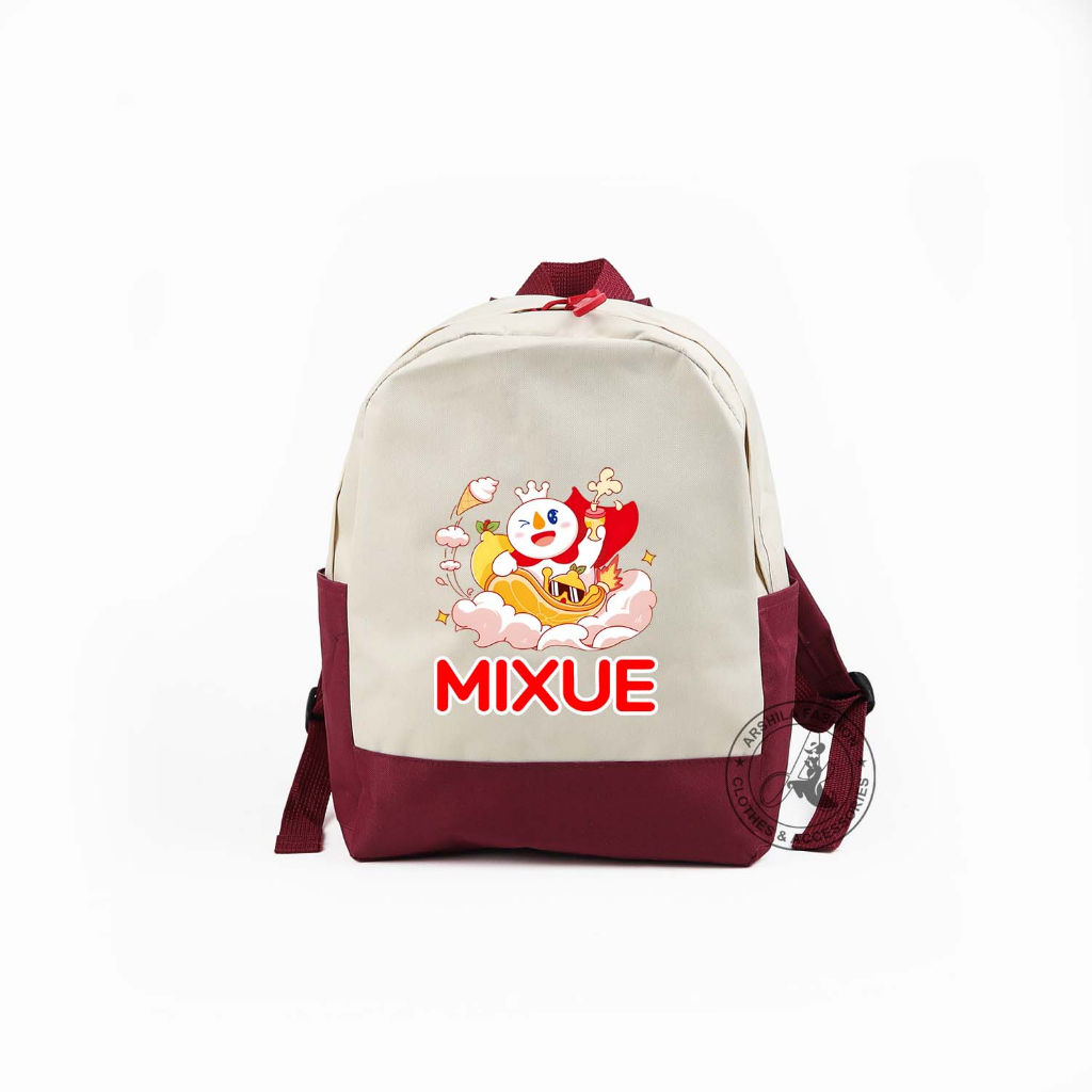 Tas Anak Laki-laki dan Perempuan Ransel Motif Mixue TK Dan SD TASMIX04