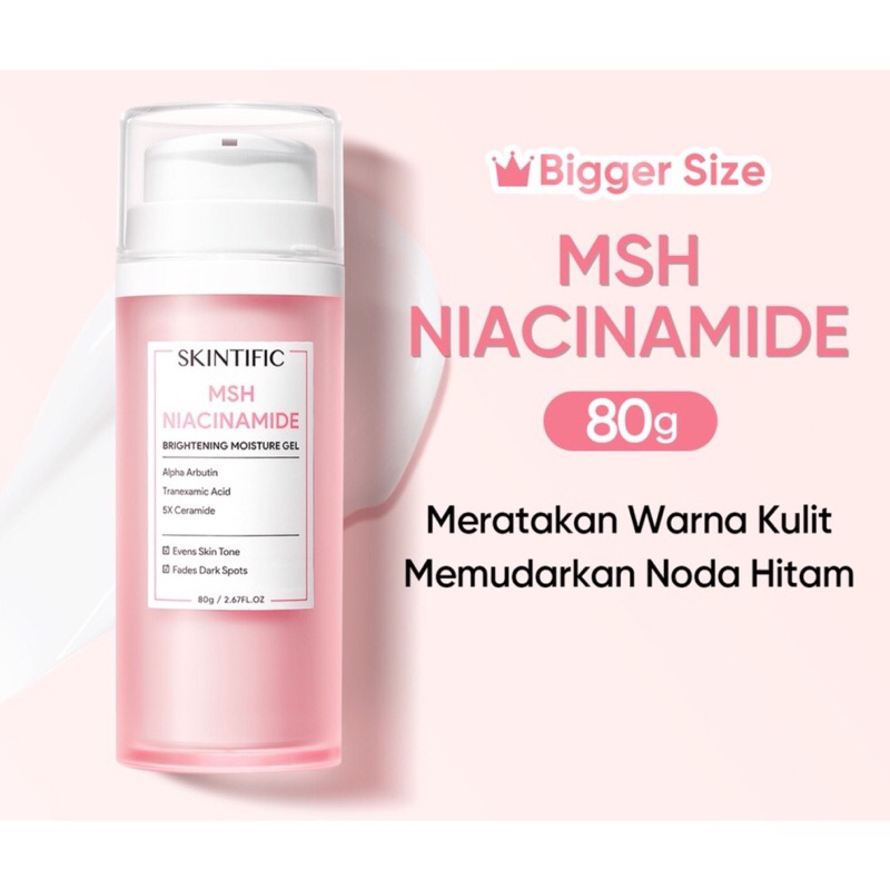 SKINTIFIC MSH Niacinamide Brightening Moisture Gel 80 gr