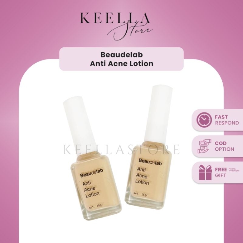 Beaudelab ACNE cream serum spot concealer obat jerawat ampuh foundation makeup