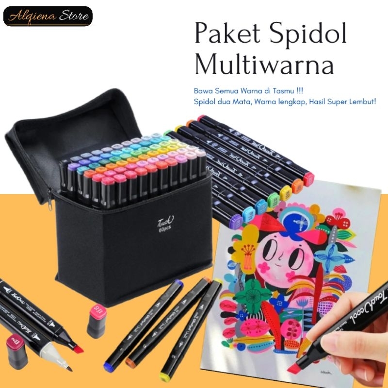 

Spidol dua Sisi Paket Multiwarna