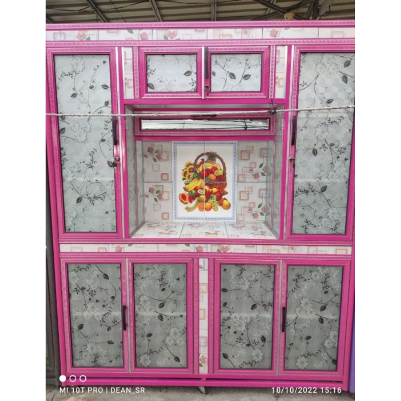 LEMARI PIRING / LEMARI KACA / LEMARI PIRING FULL KACA PEKANBARU / REMARI KACA CANTIK