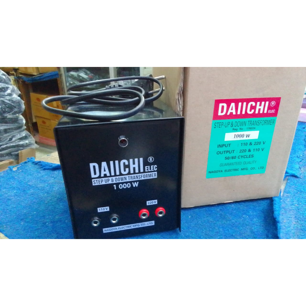 Step Up Step Down AC 110V-220V 1000 Watt Daiichi